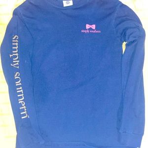 Navy blue Simply Southern long sleeve navy blue